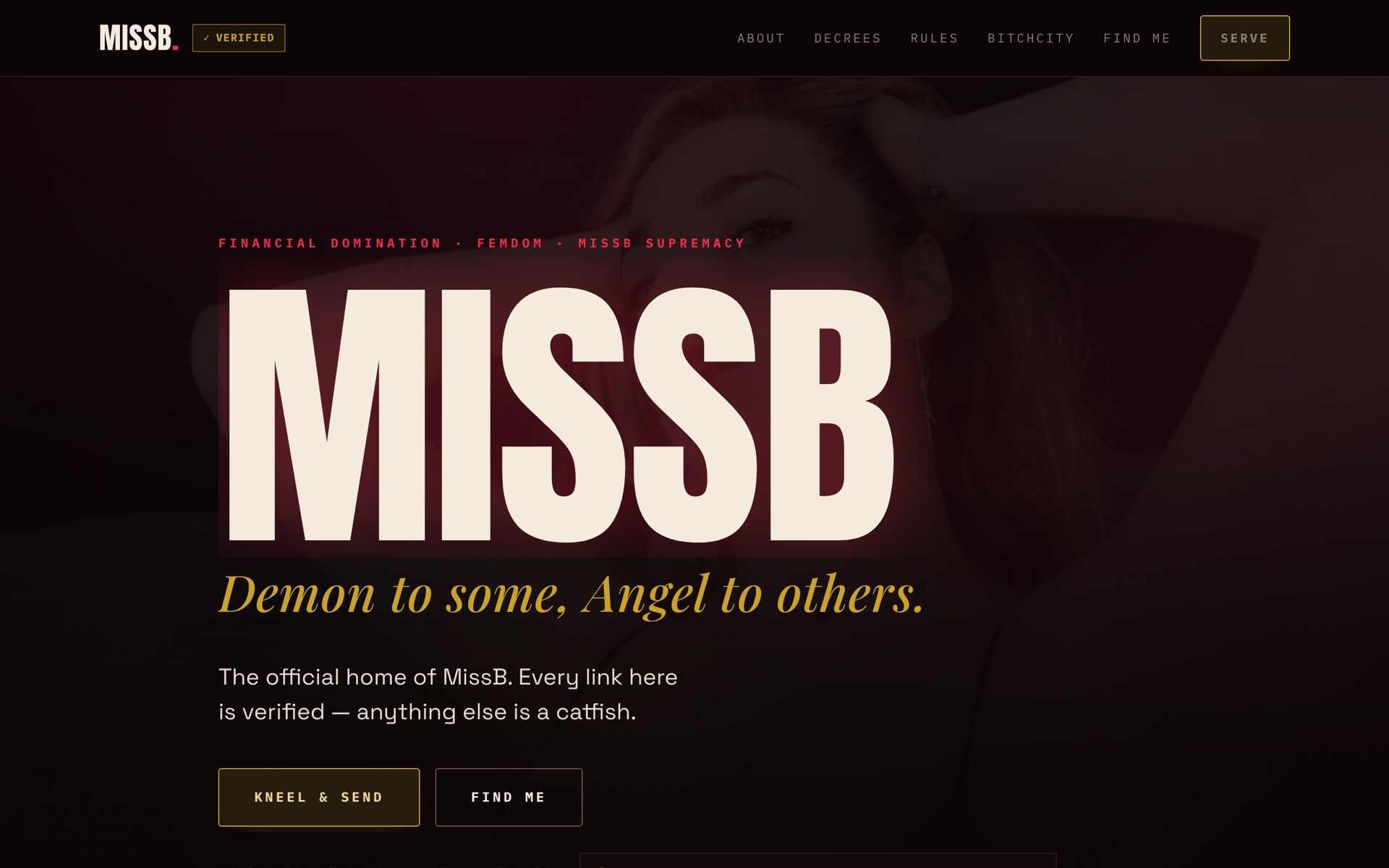 Miss B — live site